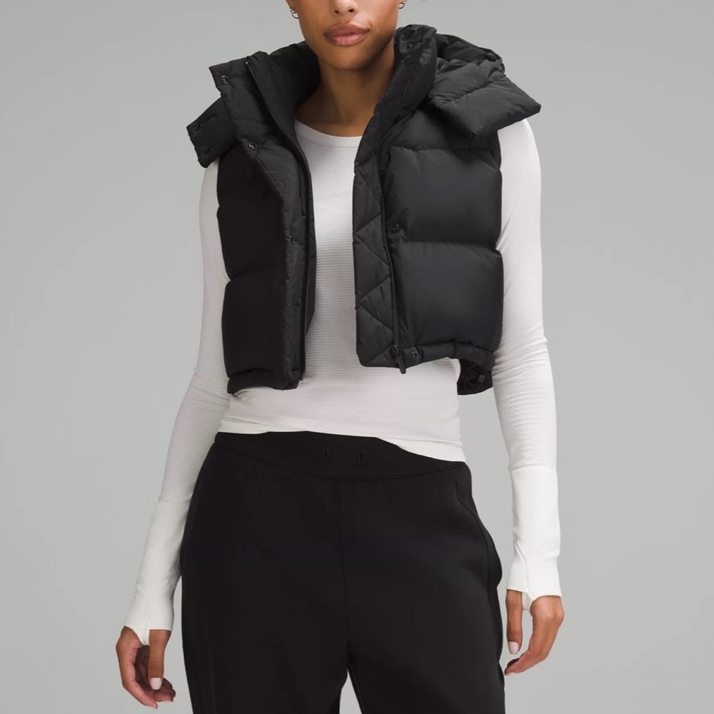 Lululemon Black Wunder Puff Vest NWOT 4